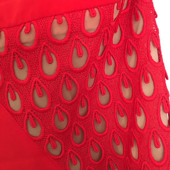 Versace for H&M Red Silk Mini Dress size 6 - Picture 4 of 8